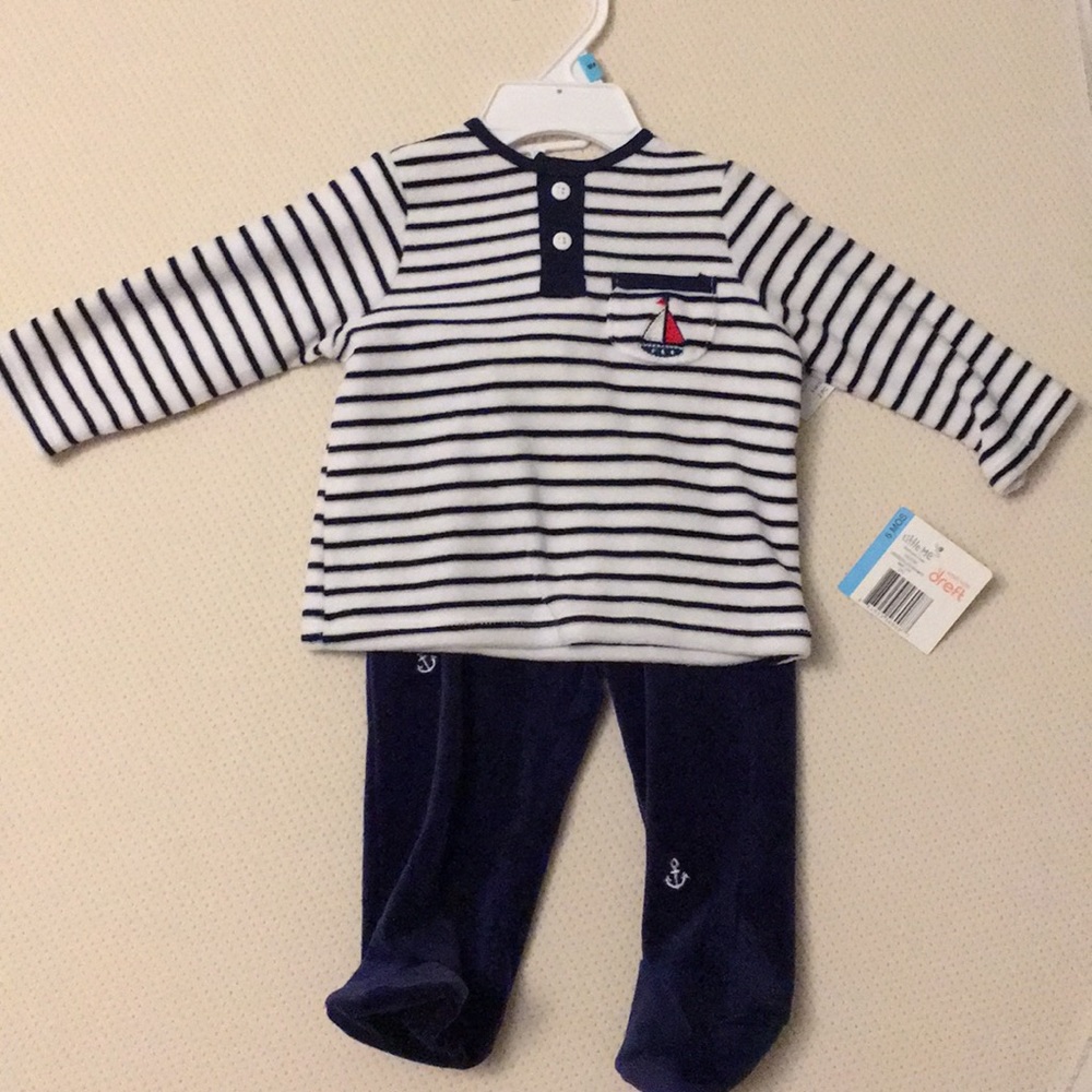 Little Me two piece nautical outfit